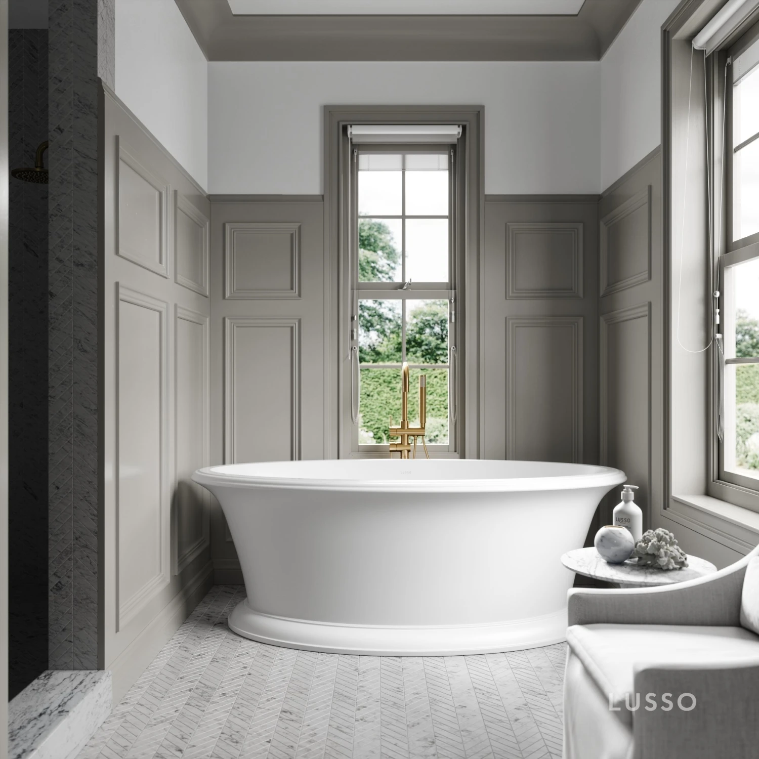 Lusso Light Maison Freestanding Bath 1700mm 1 Lusso Light Maison Freestanding Bath 1700mm