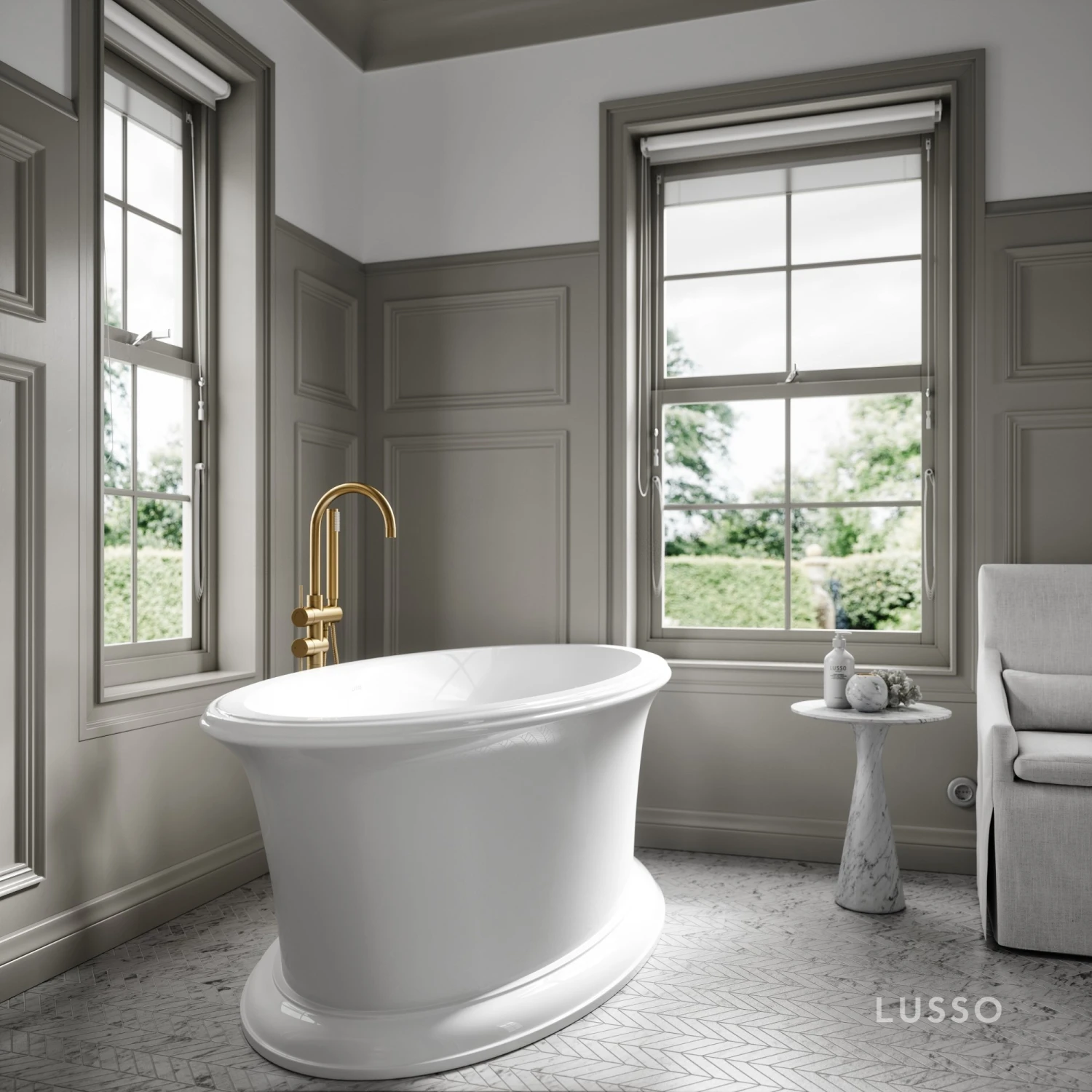 Lusso Light Maison Freestanding Bath 1700mm 4 Lusso Light Maison Freestanding Bath 1700mm - Image 4