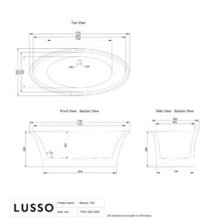 Lusso Light Maison Freestanding Bath 1700mm 9 Lusso Light Maison Freestanding Bath 1700mm -Home Bathroom Shop lusso light maison freestanding bath 1700mm p7381 45666 zoom