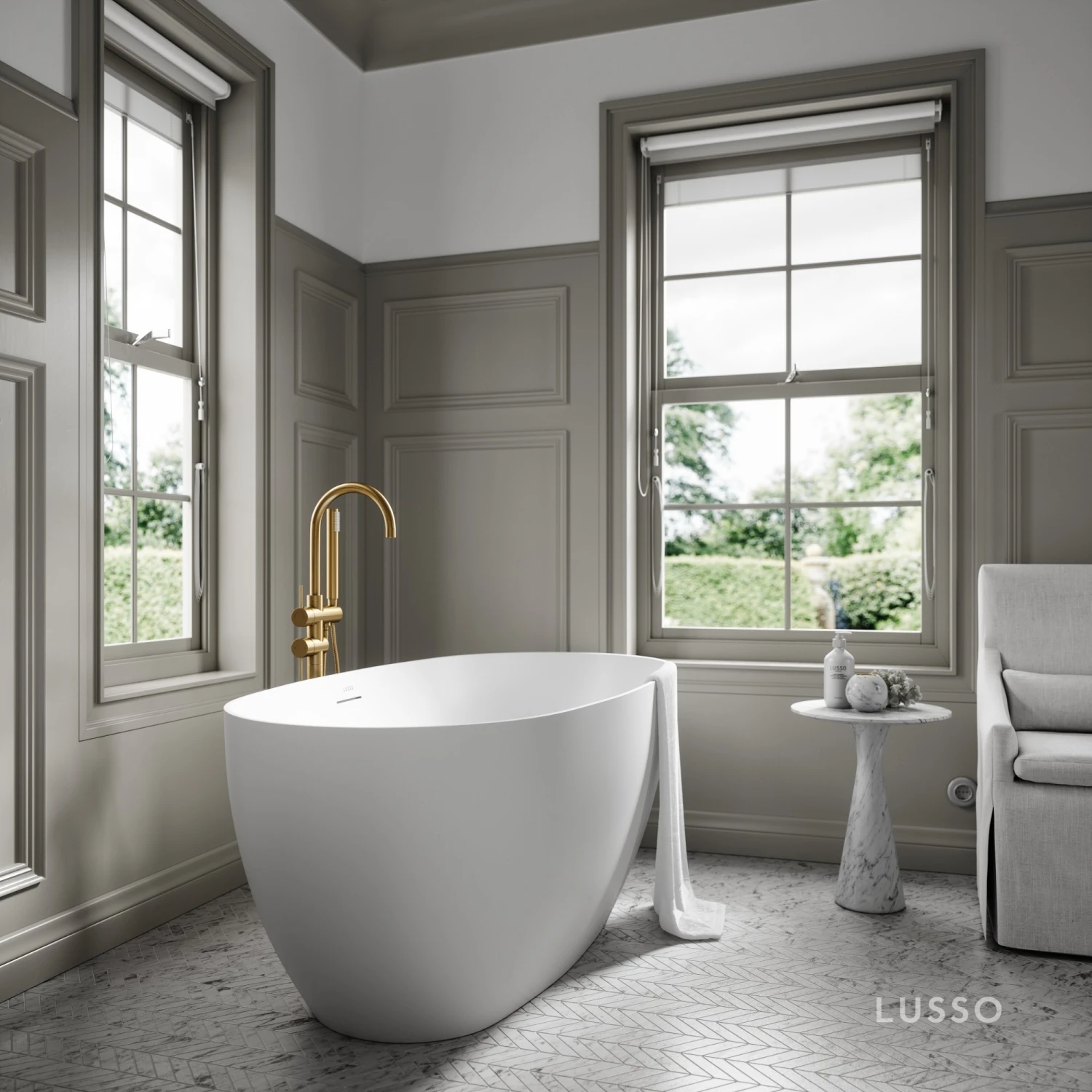 Lusso Light Mimi Freestanding Bath 1500mm 2 Lusso Light Mimi Freestanding Bath 1500mm - Image 2