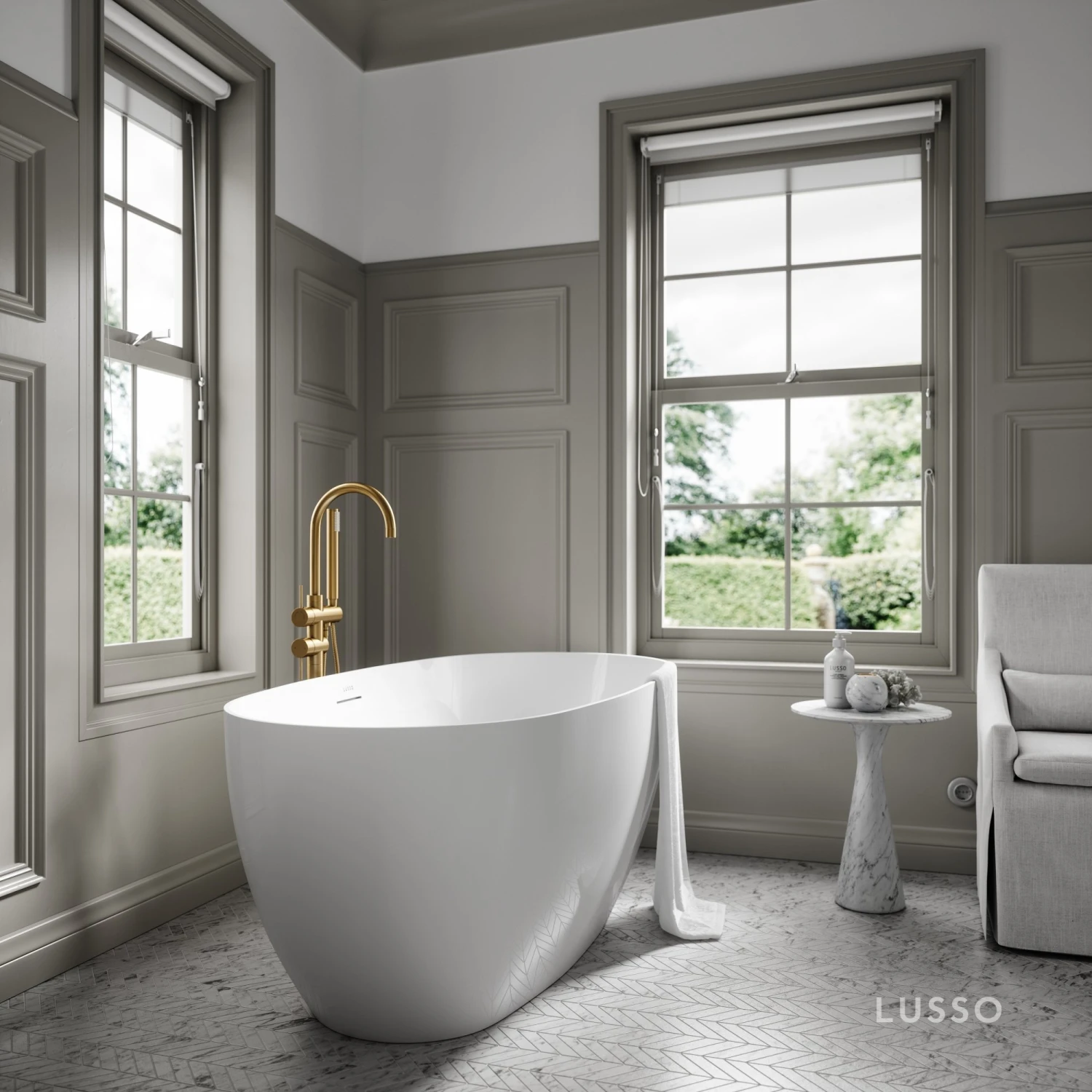 Lusso Light Mimi Freestanding Bath 1500mm 3 Lusso Light Mimi Freestanding Bath 1500mm - Image 3