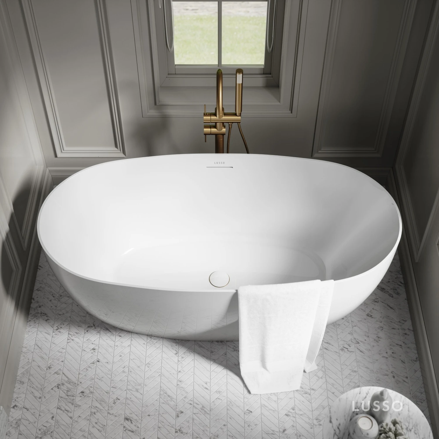 Lusso Light Mimi Freestanding Bath 1500mm 4 Lusso Light Mimi Freestanding Bath 1500mm - Image 4