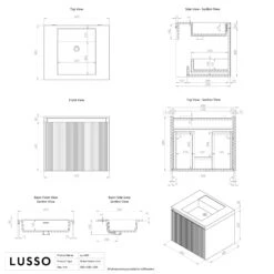 Luv Fluted Vanity Unit With Stone Basin (Matte Blue 600mm) 9 Luv Fluted Vanity Unit With Stone Basin (Matte Blue 600mm) -Home Bathroom Shop luv fluted vanity unit with stone basin matte blue 600mm p3156 40412 zoom