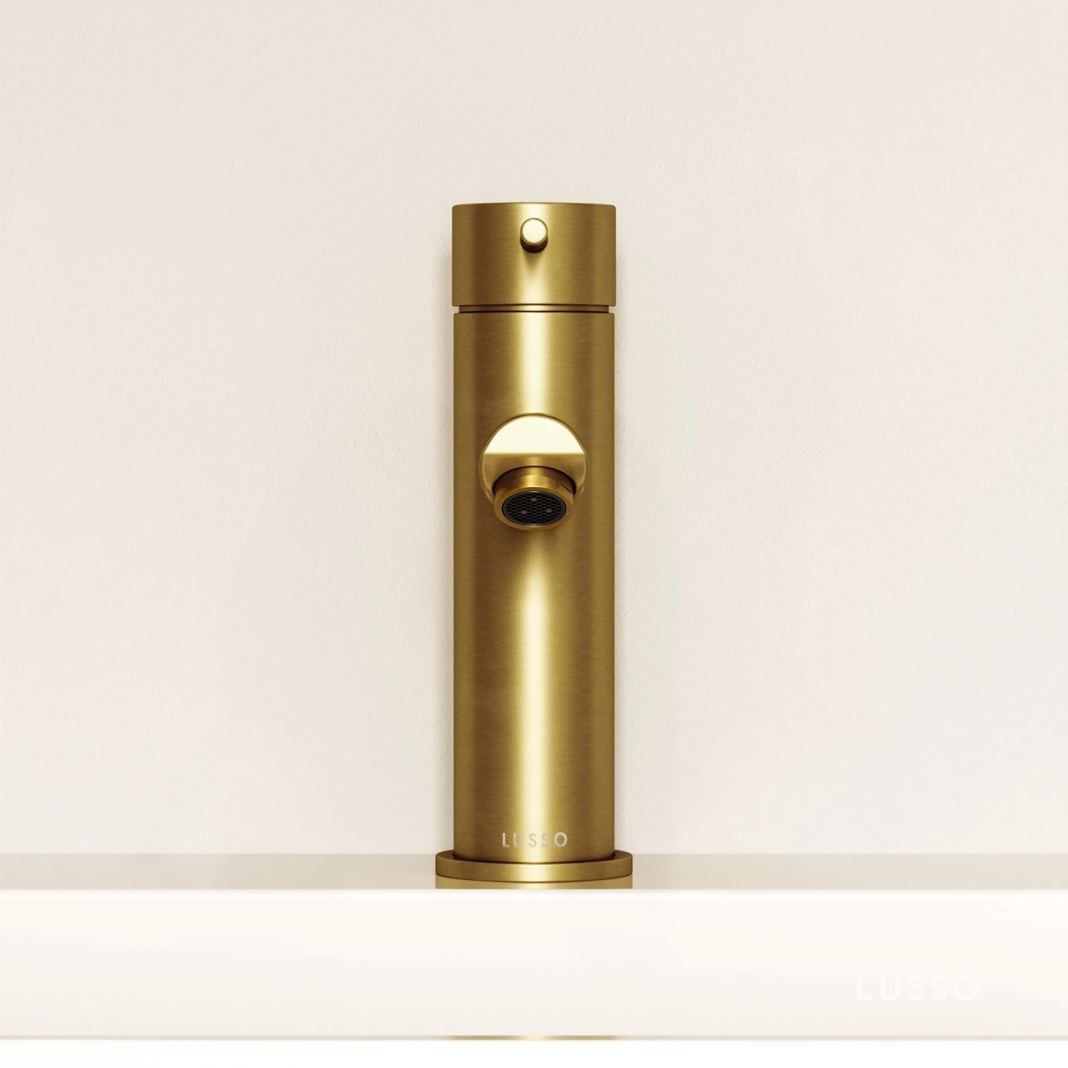 Luxe Basin Monobloc Mixer Tap Brushed Gold 2 Luxe Basin Monobloc Mixer Tap Brushed Gold - Image 2