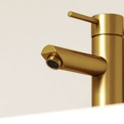 Luxe Basin Monobloc Mixer Tap Brushed Gold 7 Luxe Basin Monobloc Mixer Tap Brushed Gold -Home Bathroom Shop luxe basin monobloc mixer tap brushed gold p1344 43859 zoom