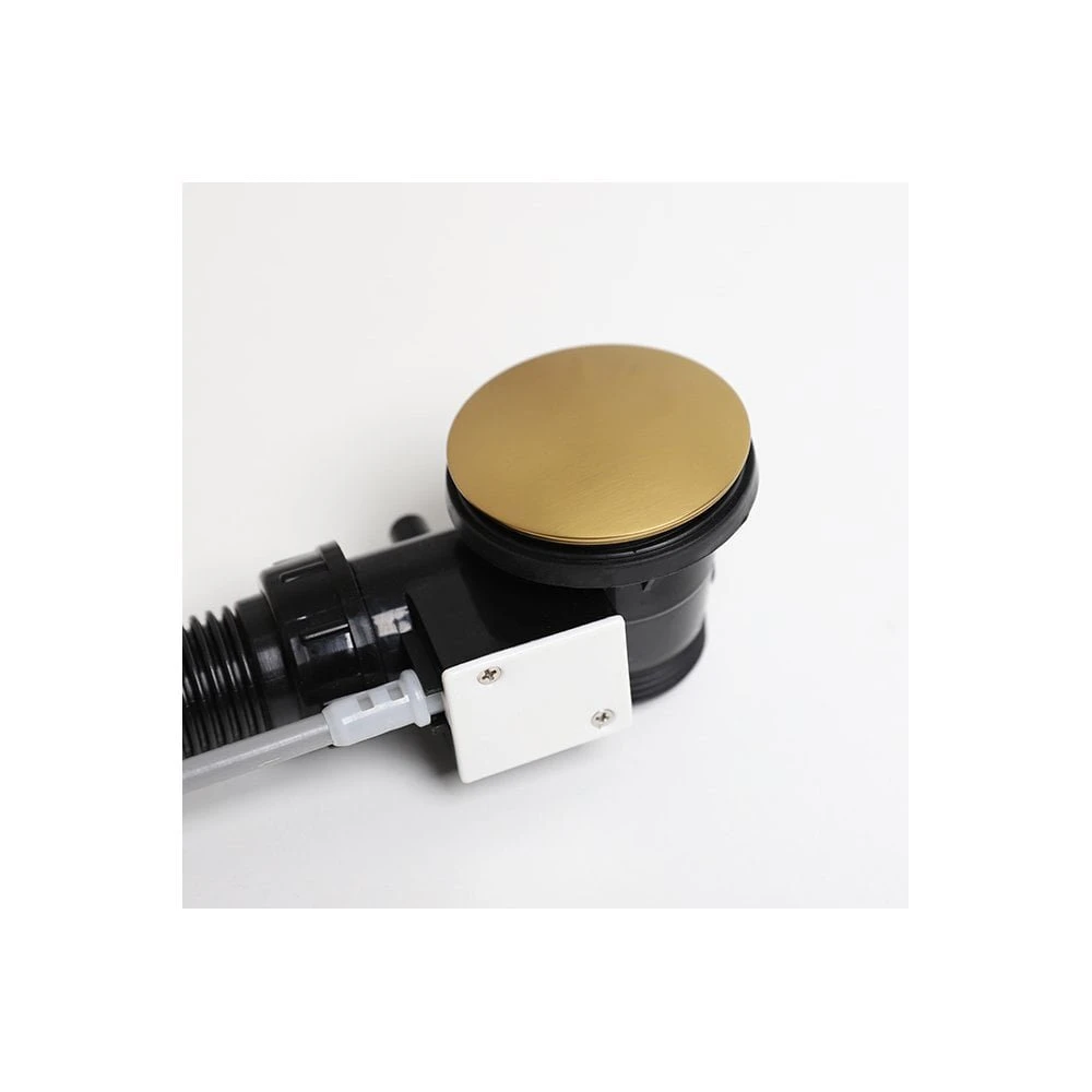 Luxe Brushed Gold Pop Up Bath Waste With Overflow 3 Luxe Brushed Gold Pop Up Bath Waste With Overflow - Image 3
