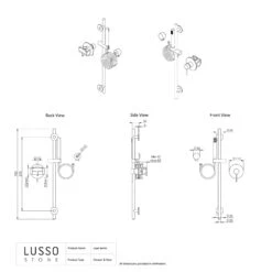 Luxe Brushed Gold Shower & Riser Kit 7 Luxe Brushed Gold Shower & Riser Kit -Home Bathroom Shop luxe brushed gold shower riser kit p1566 12784 zoom