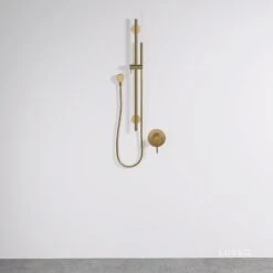 Luxe Brushed Gold Shower & Riser Kit 6 Luxe Brushed Gold Shower & Riser Kit -Home Bathroom Shop luxe brushed gold shower riser kit p1566 9303 zoom