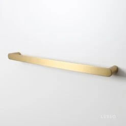 Luxe Brushed Gold Towel Bar Rail 600mm -Home Bathroom Shop luxe brushed gold towel bar rail 600mm p1340 8328 zoom