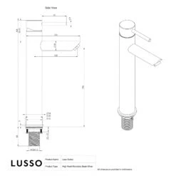 Luxe Chrome Basin Tall Monobloc Mixer Tap -Home Bathroom Shop luxe chrome basin tall monobloc mixer tap p145 44268 zoom