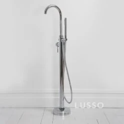 Luxe Chrome Floorstanding Bath Shower Mixer Tap