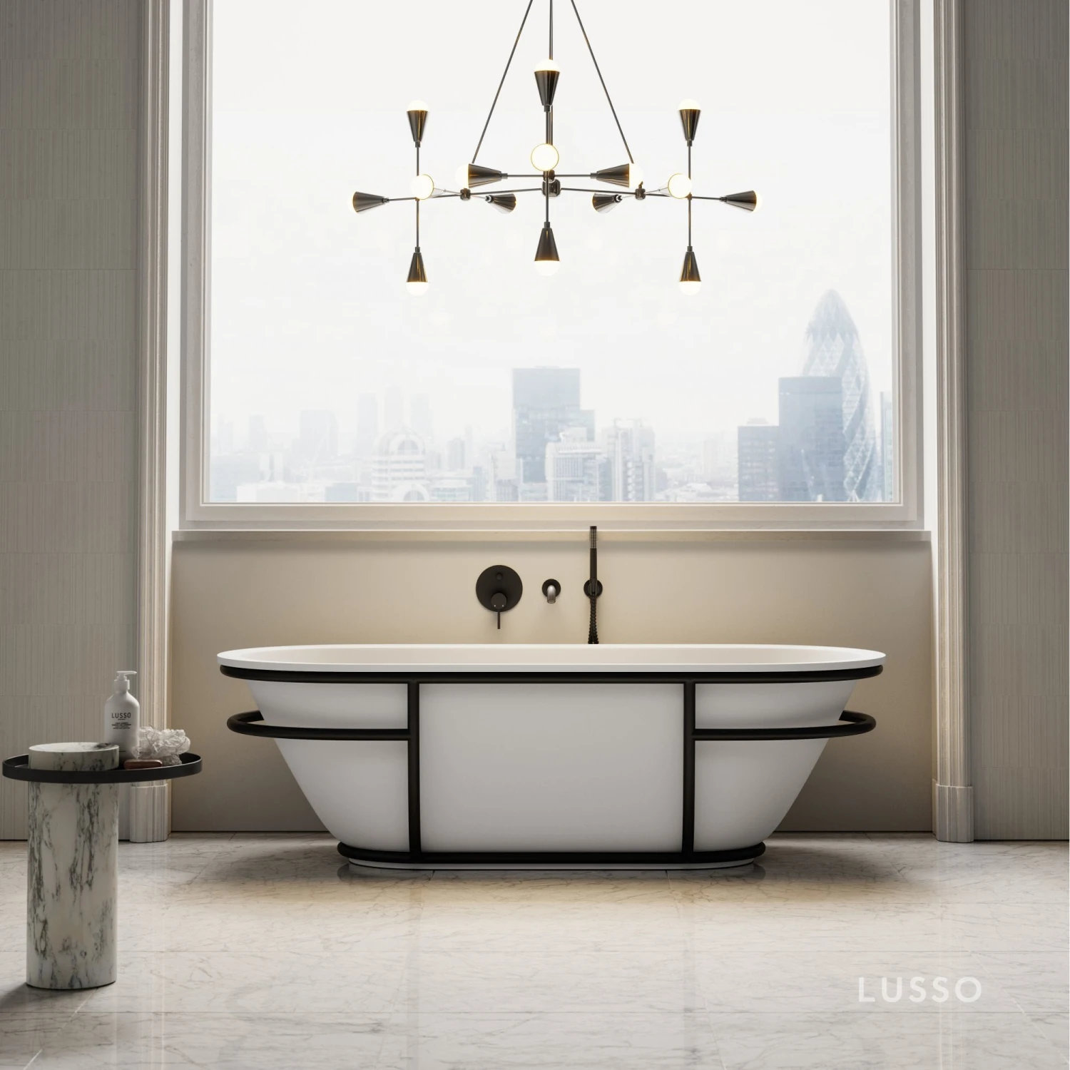 Luxe Freestanding Stone Bath 1800mm 1 Luxe Freestanding Stone Bath 1800mm