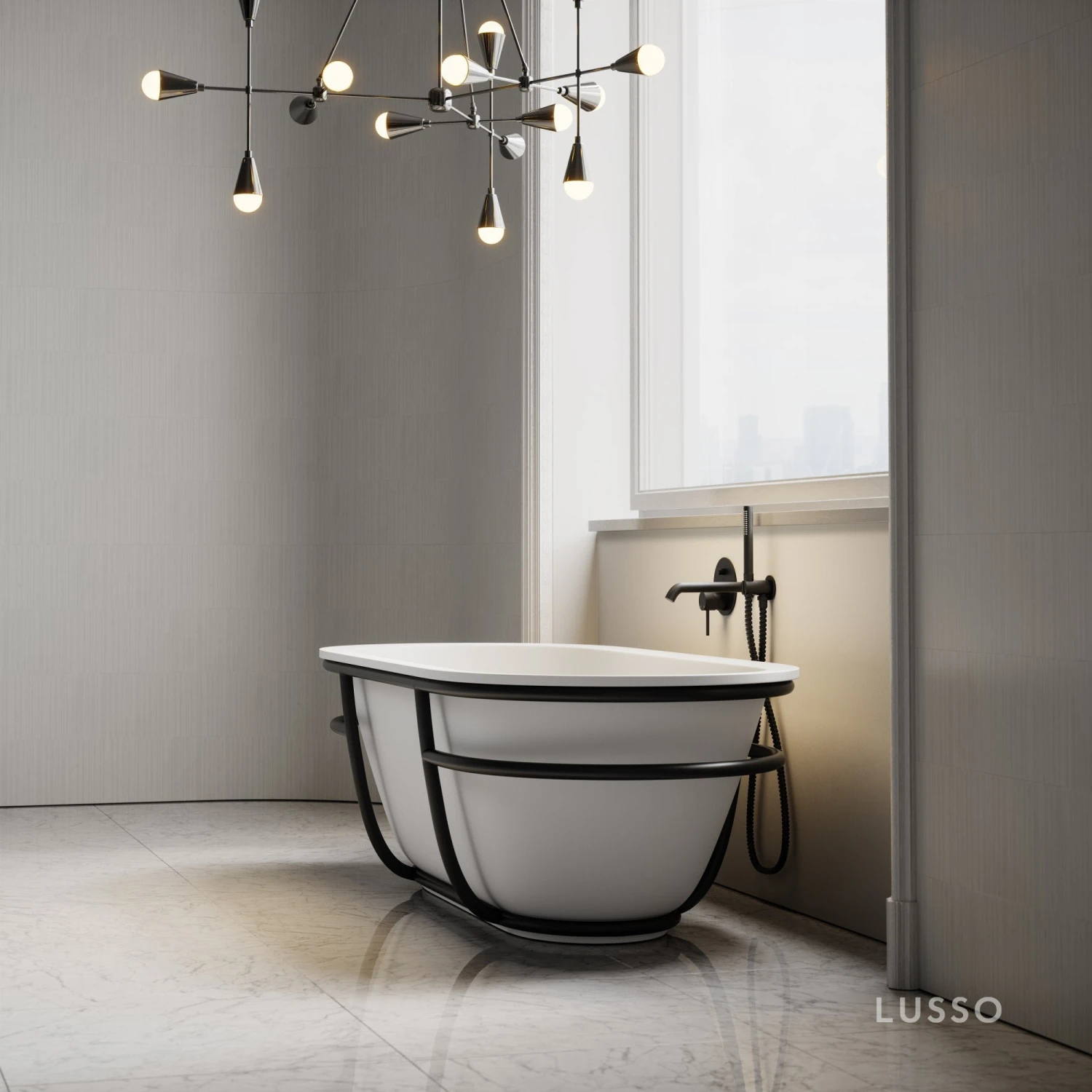 Luxe Freestanding Stone Bath 1800mm 3 Luxe Freestanding Stone Bath 1800mm - Image 3