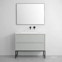 Luxe Matte Black Mirror 1000mm