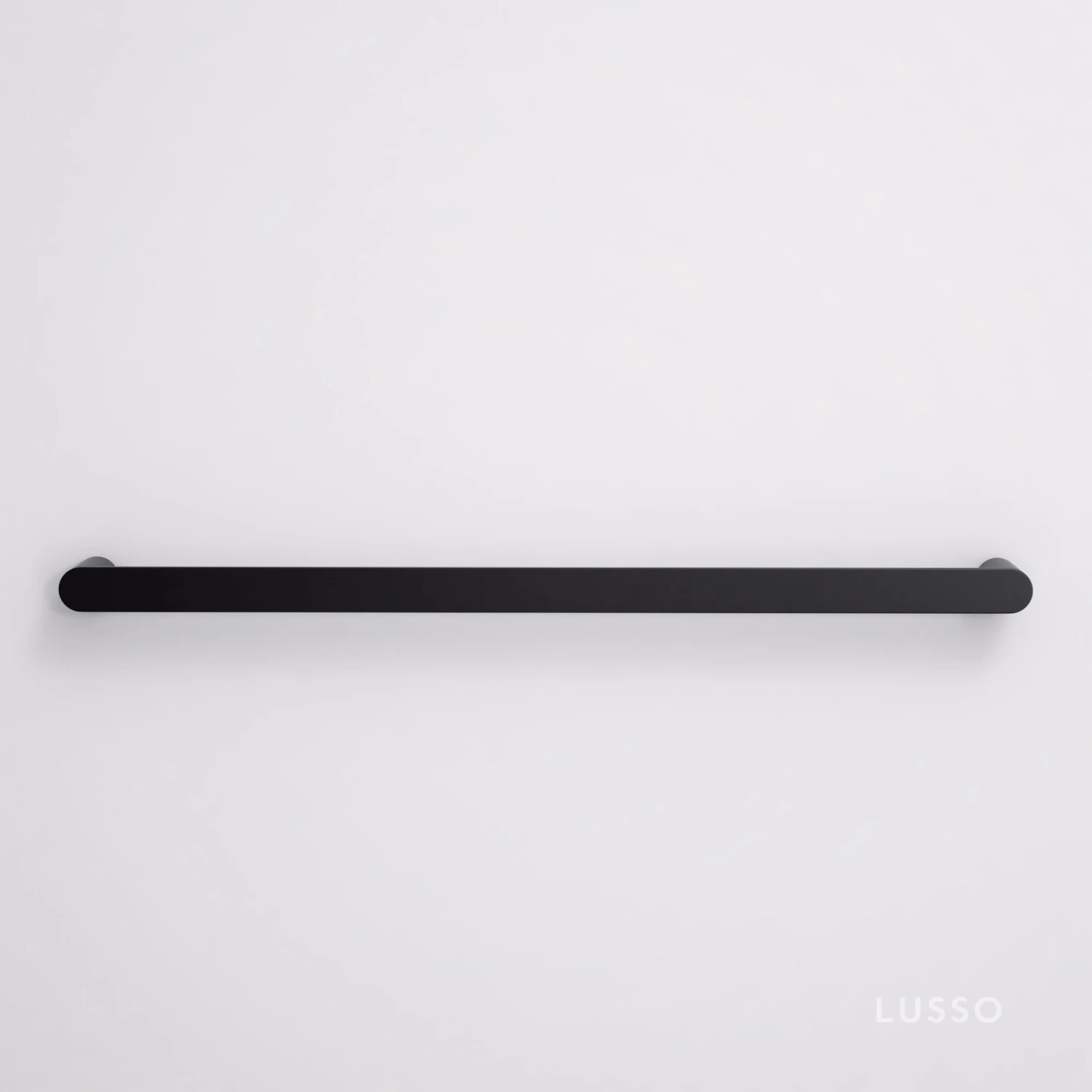 Luxe Matte Black Towel Bar Rail 600mm 1 Luxe Matte Black Towel Bar Rail 600mm