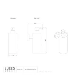 Luxe Matte Black Wall Mounted Soap Dispenser -Home Bathroom Shop luxe matte black wall mounted soap dispenser p1359 14665 zoom