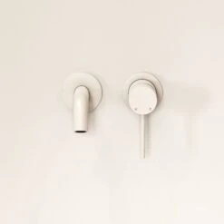 Luxe Matte White Short Projection Wall Mounted Basin Mixer Tap 8 Luxe Matte White Short Projection Wall Mounted Basin Mixer Tap -Home Bathroom Shop luxe matte white short projection wall mounted basin mixer tap p2611 46082 zoom