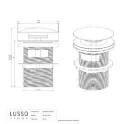 Luxe Matte White Slotted Click Clack Basin Waste 15 Luxe Matte White Slotted Click Clack Basin Waste -Home Bathroom Shop luxe matte white slotted click clack basin waste p292 14580 zoom