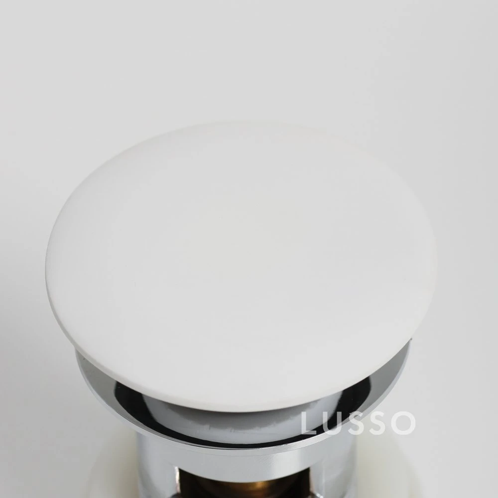 Luxe Matte White Slotted Click Clack Basin Waste 4 Luxe Matte White Slotted Click Clack Basin Waste - Image 4