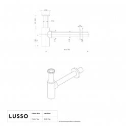 Luxe Rose Gold Round Bottle Trap 7 Luxe Rose Gold Round Bottle Trap -Home Bathroom Shop luxe rose gold round bottle trap p1129 44318 zoom