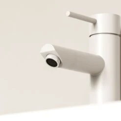 Luxe Silk Matte White Monobloc Basin Mixer Tap 7 Luxe Silk Matte White Monobloc Basin Mixer Tap -Home Bathroom Shop luxe silk matte white monobloc basin mixer tap p2363 44116 zoom