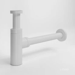 Luxe Silk Matte White Round Bottle Trap