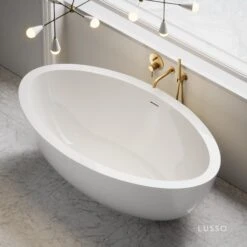 Mardan Freestanding Stone Bath 1760mm 8 Mardan Freestanding Stone Bath 1760mm -Home Bathroom Shop mardan freestanding stone bath 1760mm p547 21619 zoom