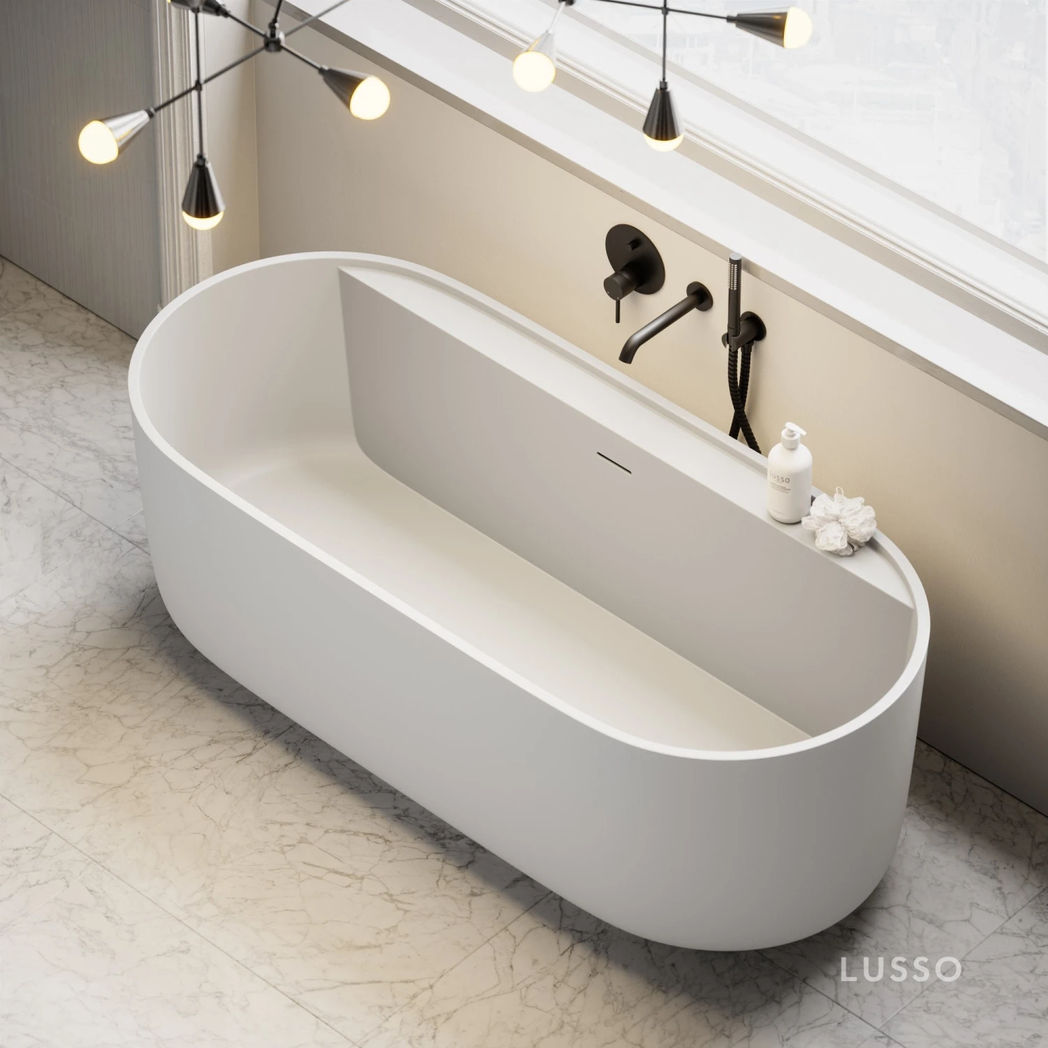 Mastello Freestanding Stone Bath 1600mm 2 Mastello Freestanding Stone Bath 1600mm - Image 2
