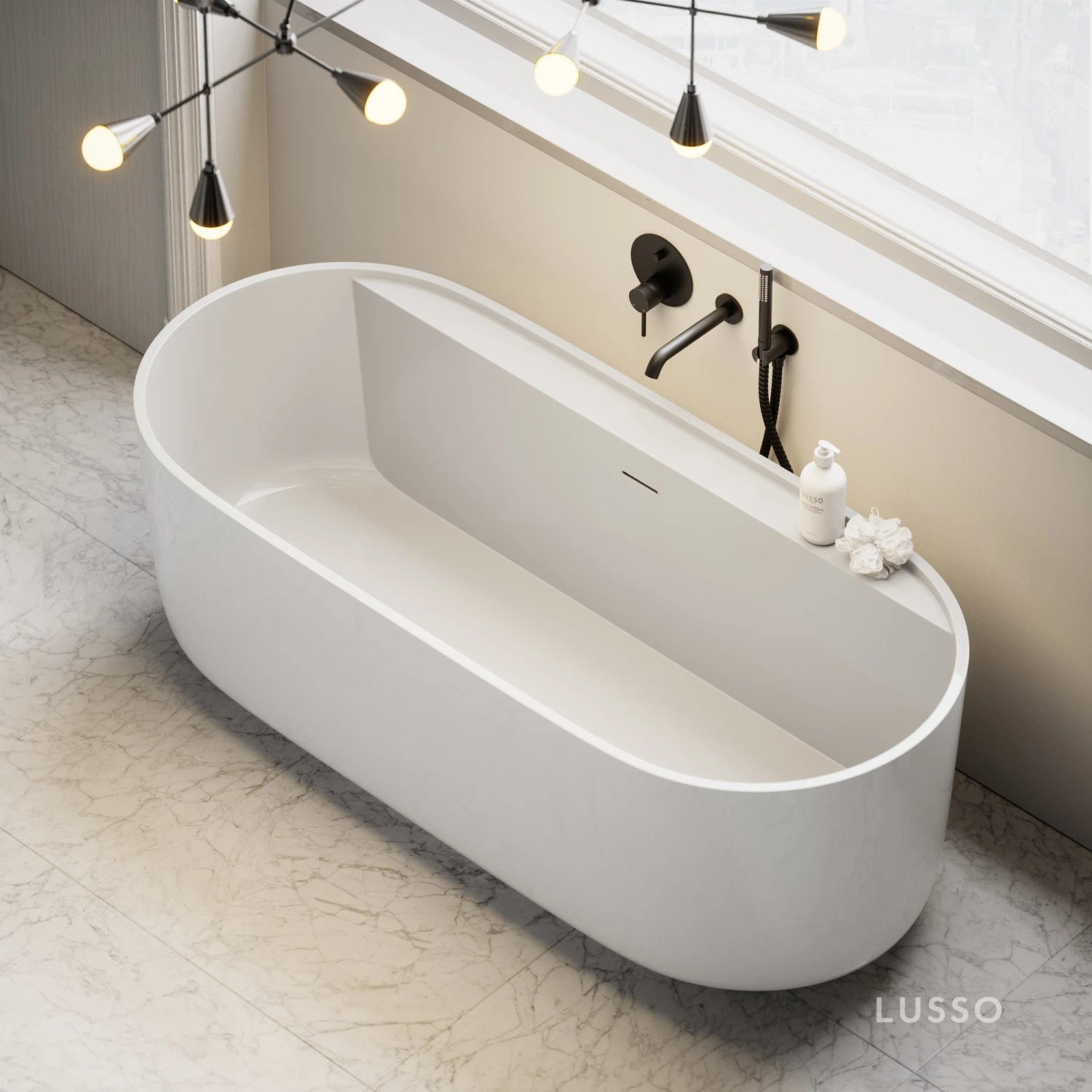Mastello Freestanding Stone Bath 1600mm 4 Mastello Freestanding Stone Bath 1600mm - Image 4