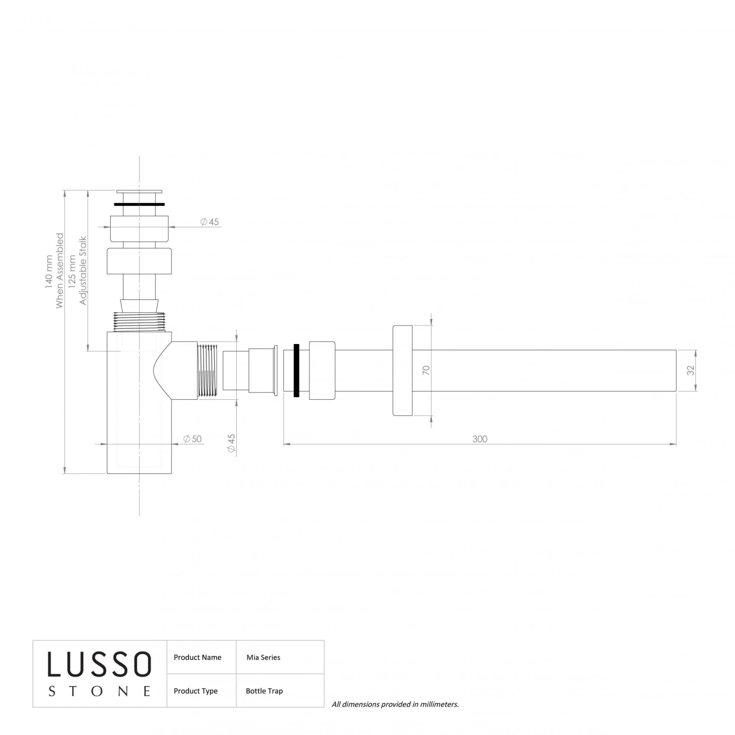 Mia Chrome Square Bottle Trap 5 Mia Chrome Square Bottle Trap - Image 5