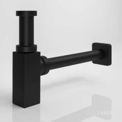 Mia Matte Black Square Bottle Trap