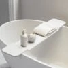 Modern Stone Resin Bath Caddy Matte