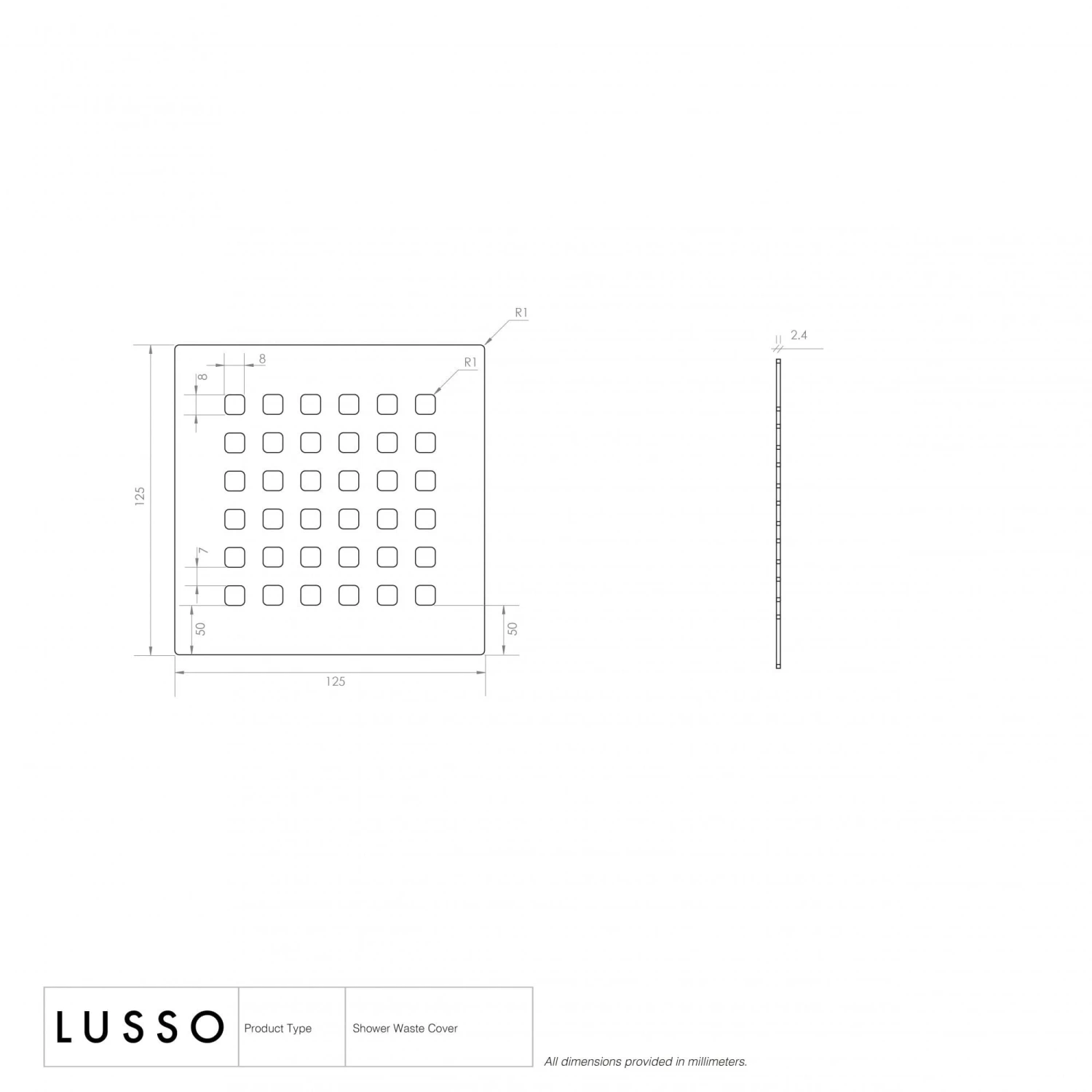 Modern Waste Cover Brushed Stainless 2 Modern Waste Cover Brushed Stainless - Image 2