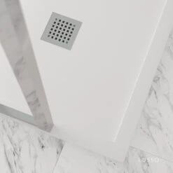 Modern Waste Cover Chrome