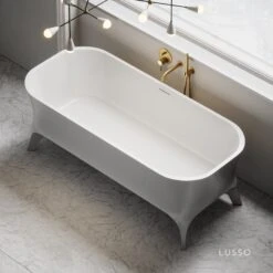 Momo Freestanding Stone Bath 1800mm 8 Momo Freestanding Stone Bath 1800mm -Home Bathroom Shop momo freestanding stone bath 1800mm p611 22008 zoom