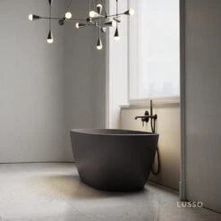 Monaco Charcoal Freestanding Stone Bath 1700mm 6 Monaco Charcoal Freestanding Stone Bath 1700mm -Home Bathroom Shop monaco charcoal freestanding stone bath 1700mm p2464 29213 zoom