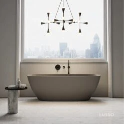Monaco Grigio Earth Freestanding Stone Bath 1700mm