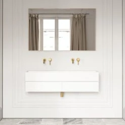 Moode Brushed Gold Mirror 1200mm