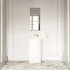 Moode Brushed Gold Mirror 400mm