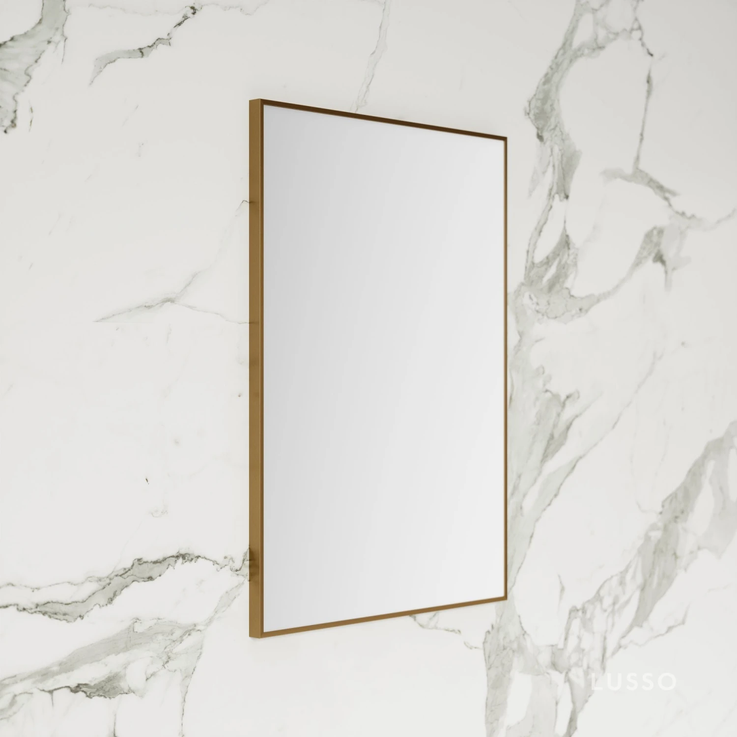Moode Brushed Gold Mirror 600mm 4 Moode Brushed Gold Mirror 600mm - Image 4