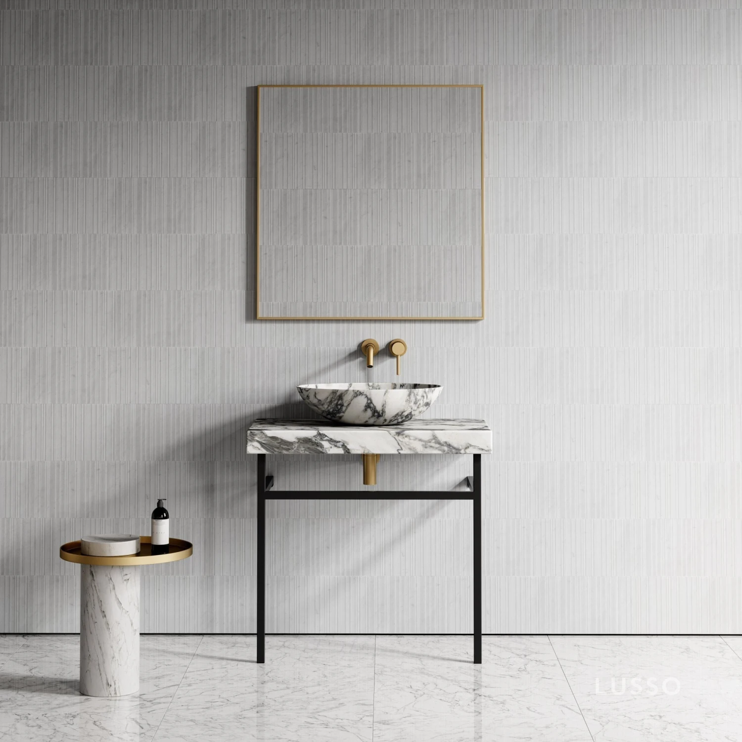 Moode Brushed Gold Mirror 800mm 1 Moode Brushed Gold Mirror 800mm