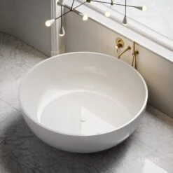 Notion Freestanding Round Stone Bath 1500mm -Home Bathroom Shop notion freestanding round stone bath 1500mm p199 21969 zoom