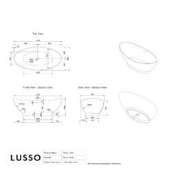 Oasis Freestanding Stone Bath 1790mm -Home Bathroom Shop oasis freestanding stone bath 1790mm p128 41713 zoom