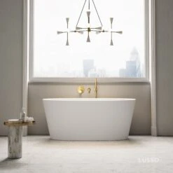 Home Bathroom Shop 19 Oval Freestanding Stone Bath 1580mm