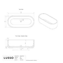 Panda Marble Designo Freestanding Stone Bath 1780mm 9 Panda Marble Designo Freestanding Stone Bath 1780mm -Home Bathroom Shop panda marble designo freestanding stone bath 1780mm p2434 45926 zoom