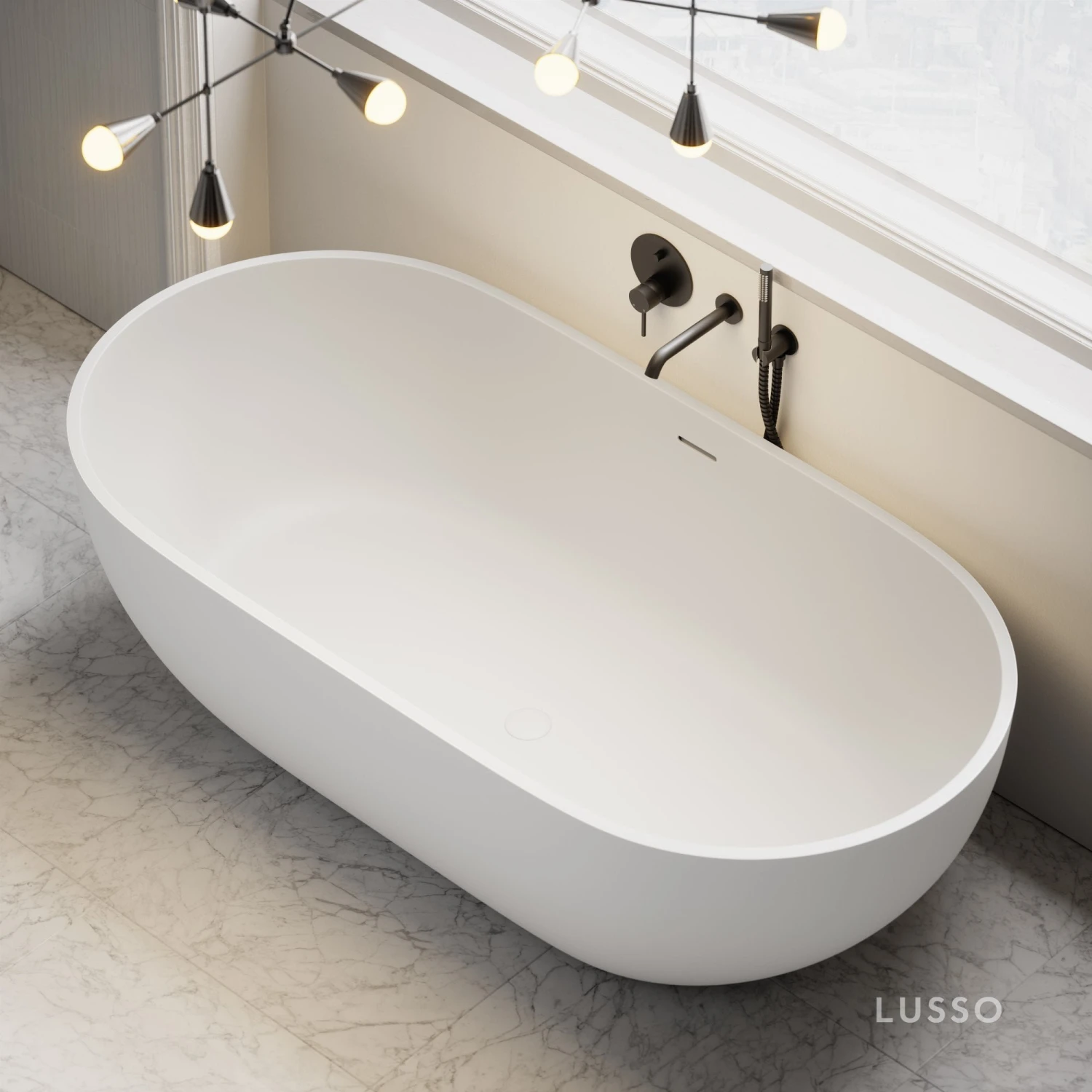 Picasso Freestanding Stone Bath 1780mm 2 Picasso Freestanding Stone Bath 1780mm - Image 2