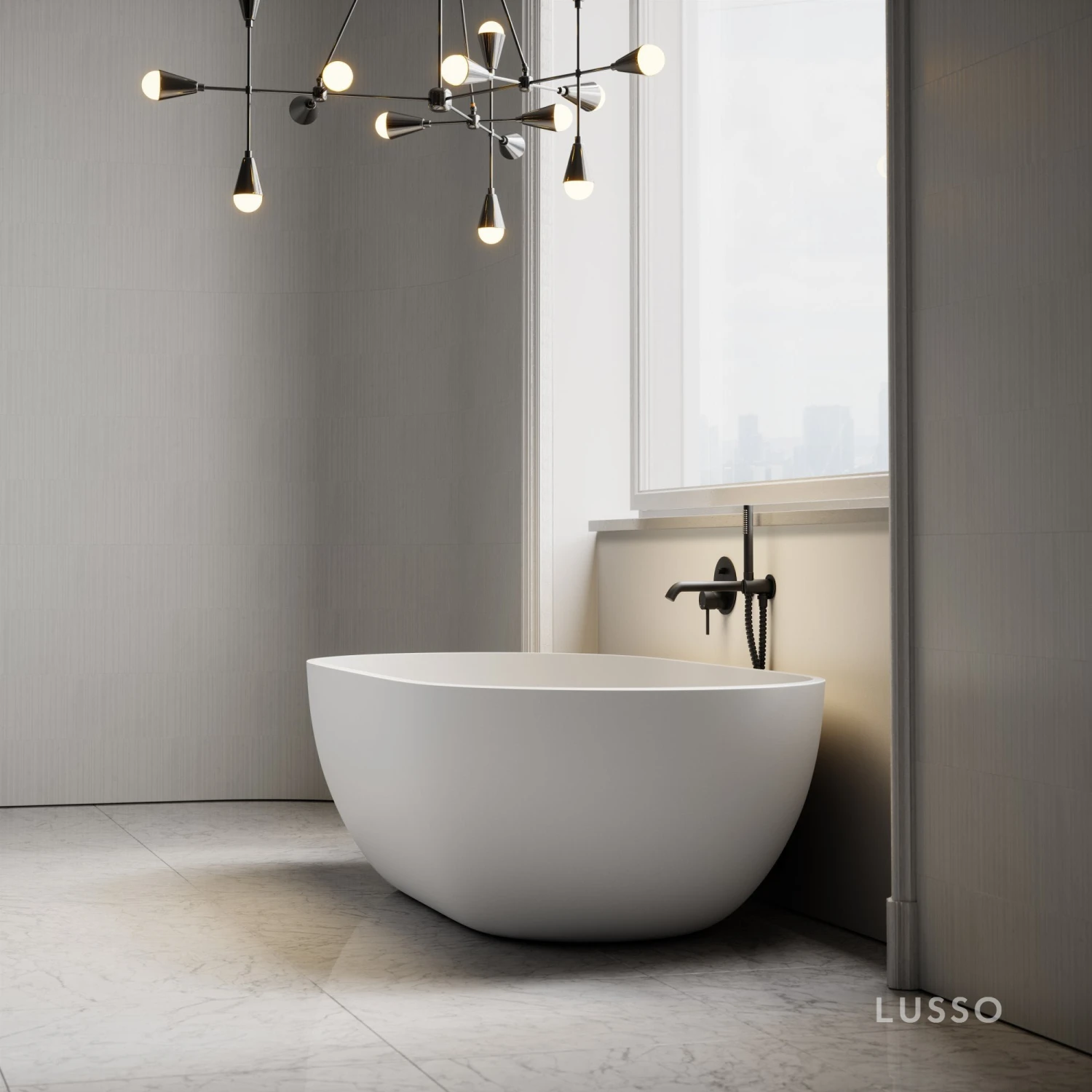 Picasso Freestanding Stone Bath 1780mm 3 Picasso Freestanding Stone Bath 1780mm - Image 3