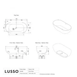 Picasso Freestanding Stone Bath 1780mm 7 Picasso Freestanding Stone Bath 1780mm -Home Bathroom Shop picasso freestanding stone bath 1780mm p27 41702 zoom