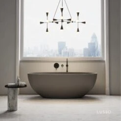 Picasso Grigio Earth Freestanding Stone Bath 1650mm
