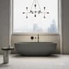 Picasso Pebble Grey Freestanding Stone Bath 1780mm
